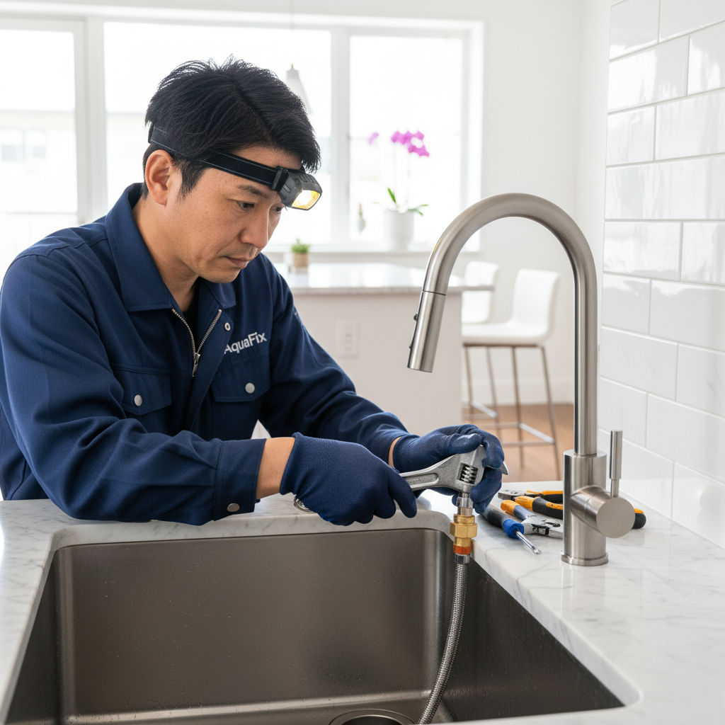 世田谷区のトイレつまり修理を即日解決|料金相場と業者選びの5つのポイント 5 蛇口修理作業と料金イメージ