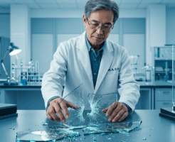 割れてもくっつくガラスが開発