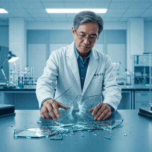 割れてもくっつくガラスが開発