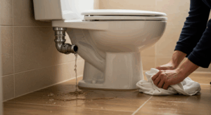 タンクからの水漏れ