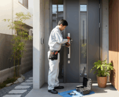 鍵交換 玄関ドアに関する画像