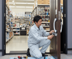 玄関 鍵交換 ホームセンターに関する画像