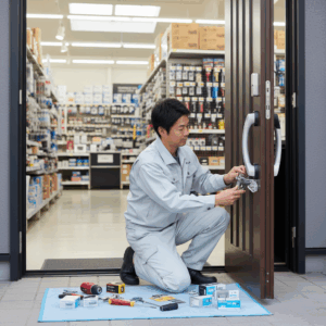 玄関 鍵交換 ホームセンターに関する画像