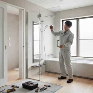 お風呂 ドア ガラス交換に関する画像