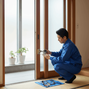 玄関 引き戸 鍵交換に関する画像