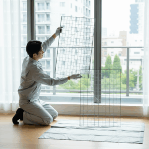 ガラス交換 網入りガラスに関する画像