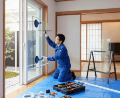 輸入サッシ ガラス交換に関する画像