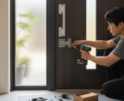 トステム 玄関ドア 鍵交換 自分でに関する画像