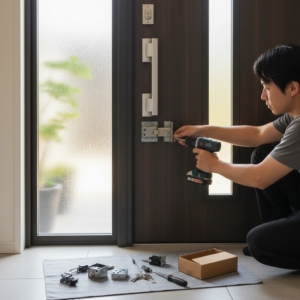 トステム 玄関ドア 鍵交換 自分でに関する画像