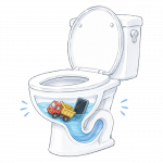 トイレに固形物を落とした・流せないものを流した